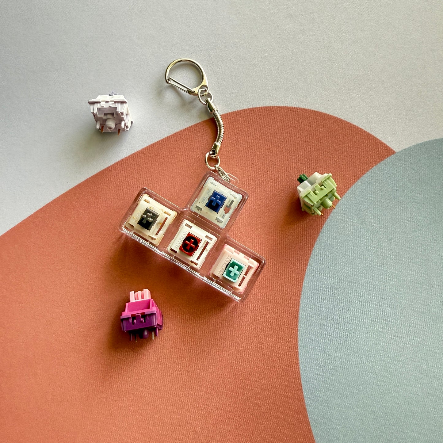Invokeys Switch Sampler Keychain Assembled Alternate View