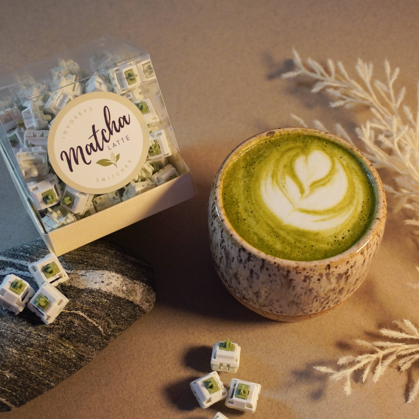 Matcha Latte Switches Staged