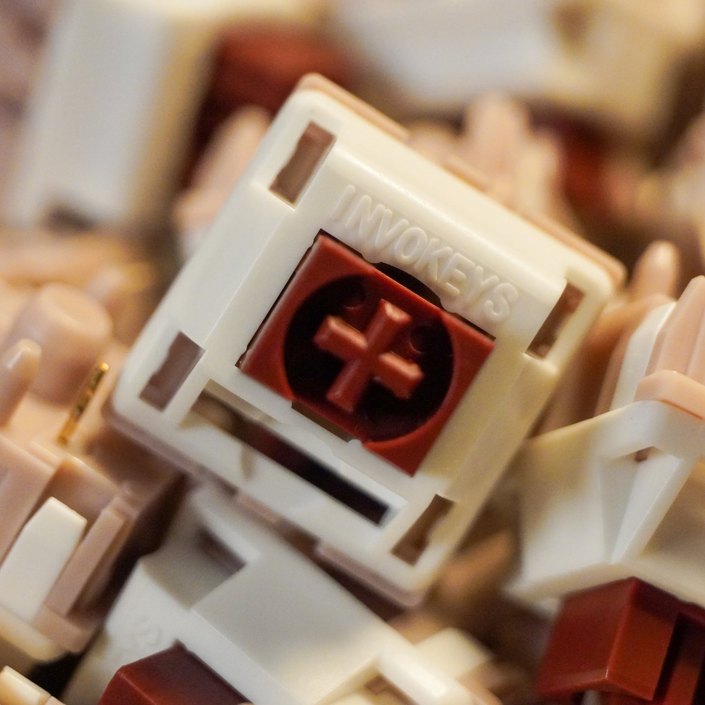 Red Bean Switches Closeup