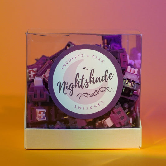 Alas x Invokeys Nightshade Silent Switches Packaging Product Photo
