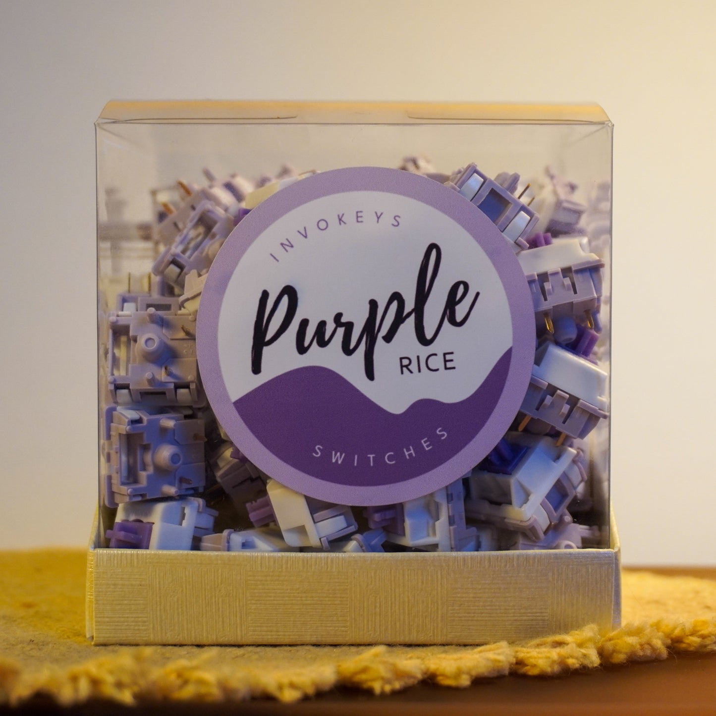 Purple Rice Switches Packaging Product Photo