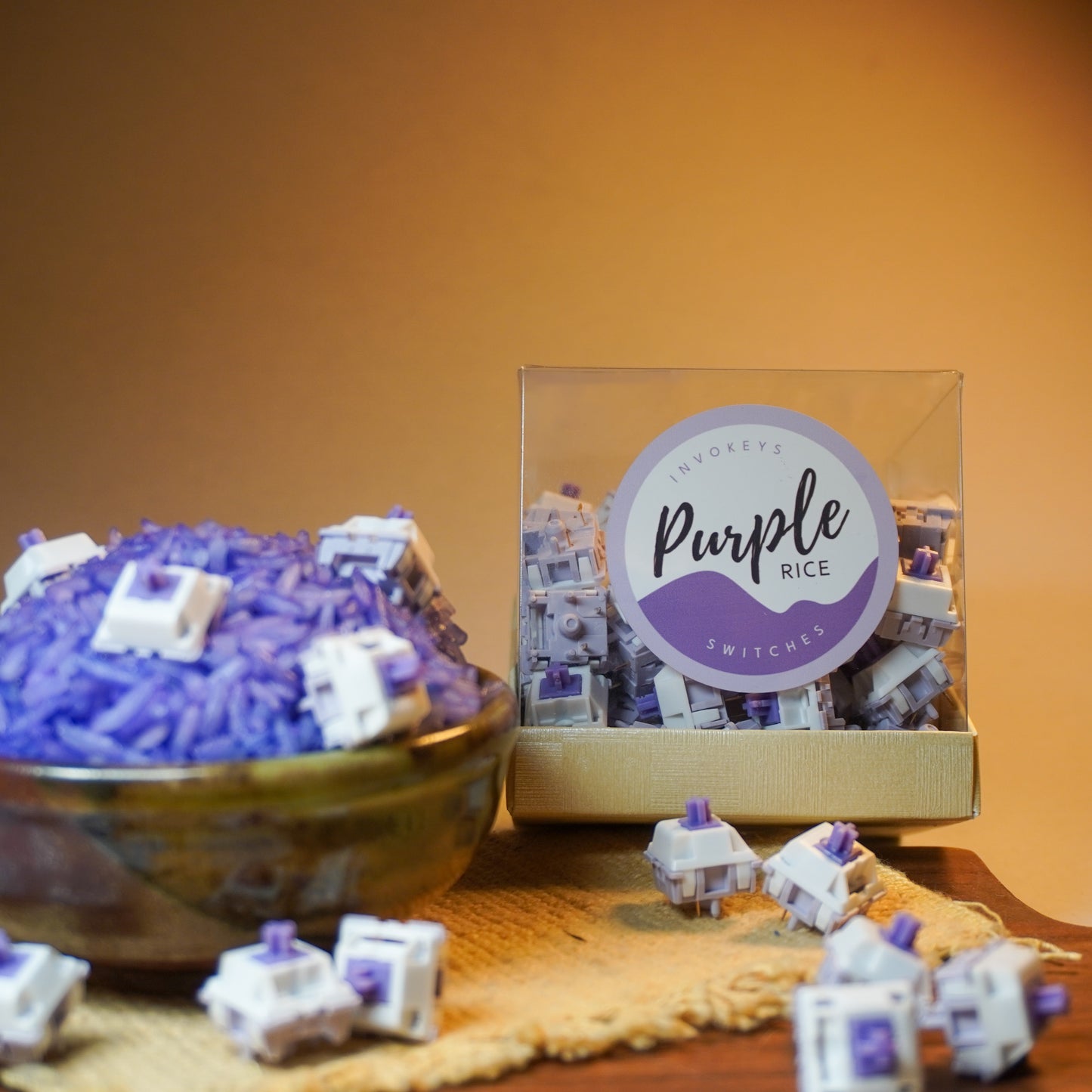 Purple Rice Switches Staged