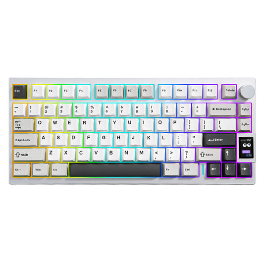 Yunzii AL80 Keyboard Front-Silver